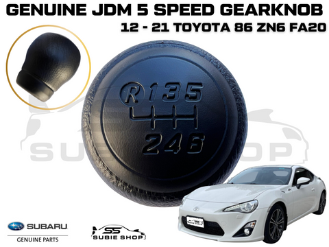 New Genuine Factory JDM Black 6 Speed Gearknob Knob Shifter 12-21 Toyota 86 ZN6