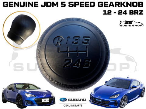 New Genuine Factory JDM Black 6 Speed Gearknob Knob Shifter 12 - 24 Subaru BRZ