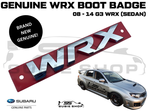 NEW OEM Genuine JDM Subaru Impreza G3 Sedan WRX 08 - 14 Boot Badge Logo Emblem