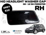 New Genuine Headlight Grey 61K Washer Cap Cover 2008 - 12 Subaru Forester SH RH