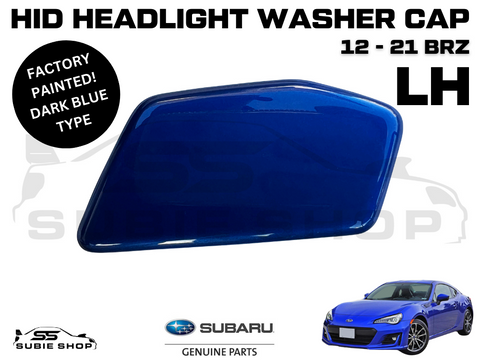 New Genuine Headlight Washer Cap Cover 2012 - 21 Subaru BRZ LH Blue