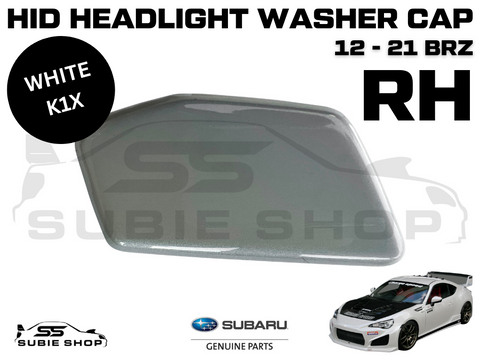 OEM New Genuine Headlight Washer Cap Cover 12-16 Subaru BRZ ZC6 Right White K1X R