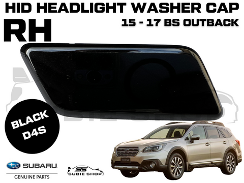 Genine Front Bumper Headlight Washer Cap Cover 15-17 Subaru Outback BS RH Black