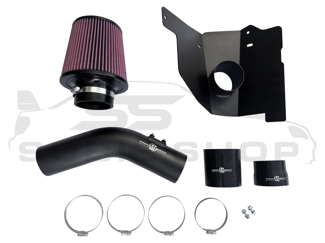 Process West Cold Air Intake K&N Hi Flow Filter for Subaru Forester Turbo 08 -12