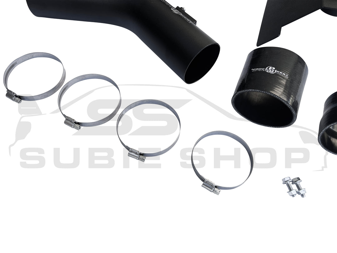 Process West Cold Air Intake K&N Hi Flow Filter for Subaru Forester Turbo 08 -12
