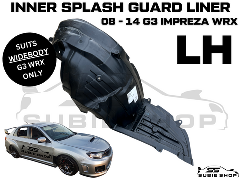 Subaru Impreza G3 WRX 08 - 14 LHF Left Front Wheel Arch Stone Splash Inner Guard