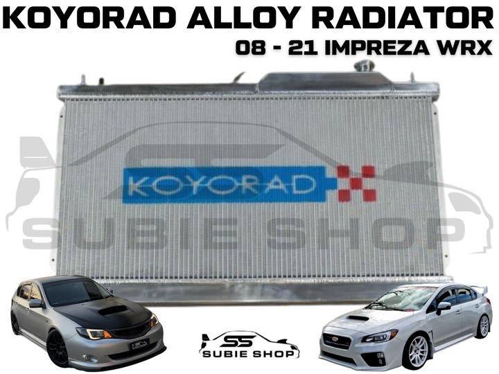 New Koyorad Alloy Radiator for Subaru Impreza WRX G3 STi Manual Turbo 2008 -20