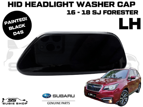 New Genuine Headlight Black D4S Washer Cap Cover 2016 - 18 Subaru Forester SJ LH