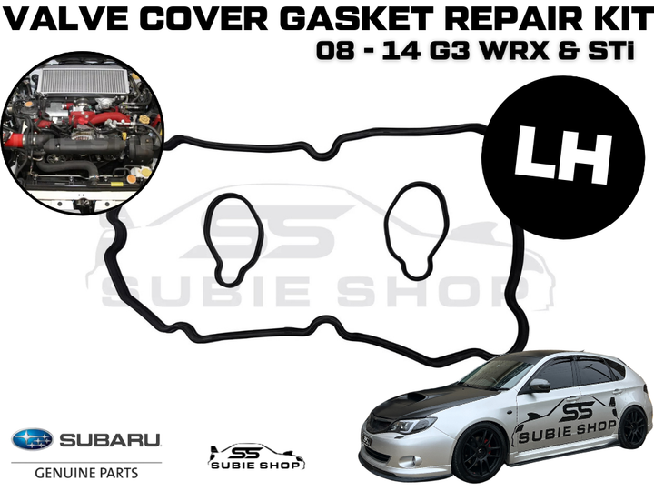 GENUINE Subaru Impreza G3 WRX & STi Valve Tapper Rocker Cover Gasket Seal Set LH