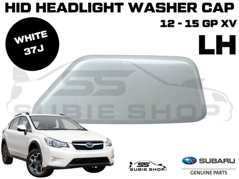 New GENUINE Subaru XV GP 12-15 Headlight Bumper Washer Cap Cover Left White 37J