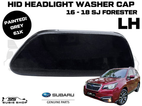 New Genuine Headlight Grey 61K Washer Cap Cover 2016 - 18 Subaru Forester SJ LH