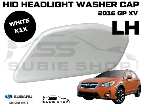 New GENUINE Subaru XV GP 2016 Headlight Bumper Washer Cap Cover Left White K1X