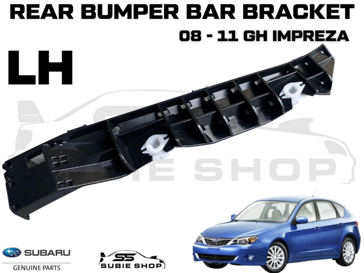 GENUINE Subaru Impreza 08-11 GH G3 WRX Narrow Rear Bumper Bar Bracket Hatch Left