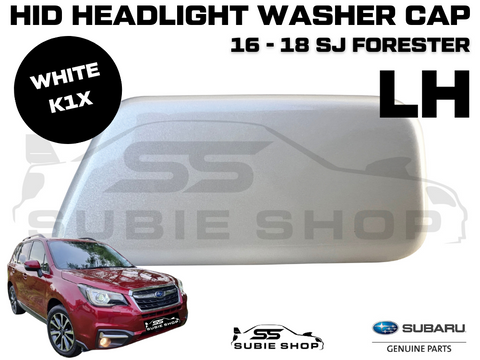New Genuine Headlight Washer Cap Cover 16 - 18 Subaru Forester SJ Left White K1X