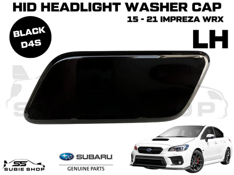 New Genuine Headlight Black Washer Cap Cover 15 -21 Subaru Impreza VA WRX STi LH