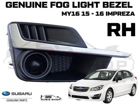 GENUINE Subaru Impreza MY16 15 - 16 Fog Light Cover Trim Surround Bezel RH OEM