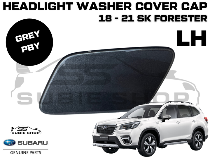 New Genuine Subaru Forester SK Headlight Washer Cap Cover 18 - 21 Left Grey P8Y