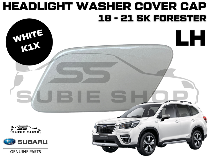 New Genuine Subaru Forester SK Headlight Washer Cap Cover 18 - 21 Left White K1X
