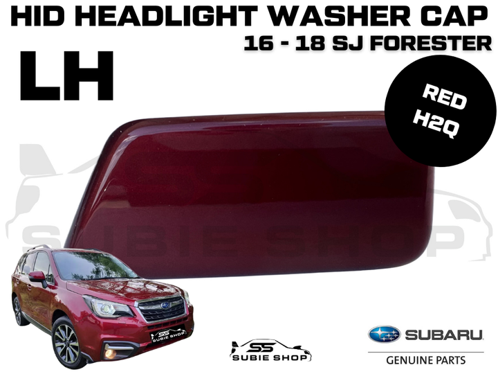 New Genuine Headlight Washer Cap Cover 2016 - 18 Subaru Forester SJ Red H2Q Left