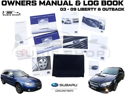GENUINE Subaru Liberty Outback 06 09 Factory Owners Manual Log Book Wallet Pouch