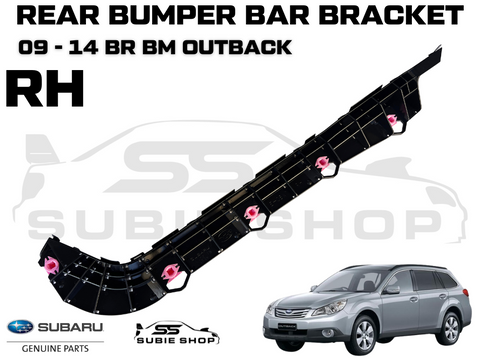 GENUINE Subaru Outback 09-14 BR BM Rear Bumper Bar Bracket Mount Slide Right RH