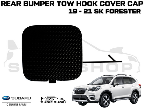 GENUINE Subaru Forester SK 19 - 21 Rear Bumper Bar Tow Hook Cap Cover Matt Black
