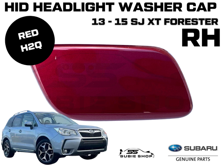 Genuine Subaru Forester SJXT 2013 - 2015 Headlight Washer Cap Cover Red H2Q RH