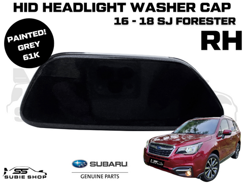 New Genuine Headlight Grey 61K Washer Cap Cover 2016 - 18 Subaru Forester SJ RH