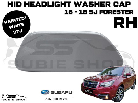 New Genuine Headlight White 37J Washer Cap Cover 2016 - 18 Subaru Forester SJ RH