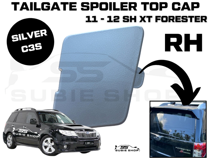 Genuine Subaru Forester SH XT 11 - 12 Tailgate Spoiler Cap Cover Right RH Silver