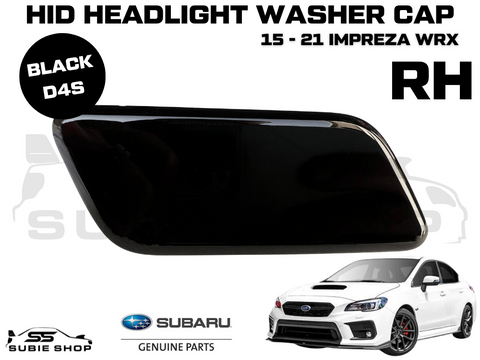 New Genuine Headlight Black Washer Cap Cover 15 -17 Subaru Impreza VA WRX STi RH