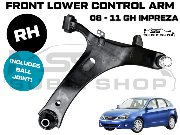 Right Driver Front Lower Control Arm Bush for 08 - 11 Subaru Impreza GE GH NA