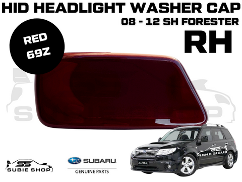 New Genuine Headlight Red 69Z Washer Cap Cover 2008 - 12 Subaru Forester SH RH
