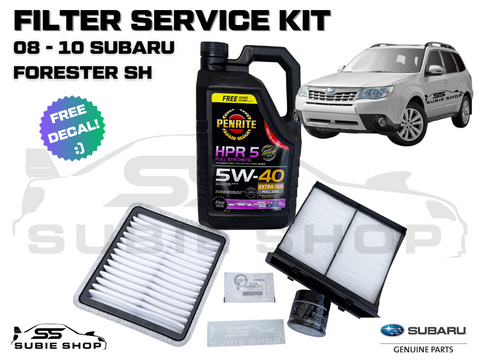 GENUINE Service Refresh Kit For Subaru Forester 08 -10 SH EJ Servicing Oil Filter