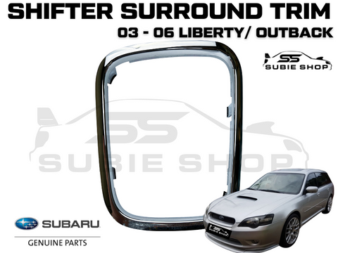 Subaru Liberty Outback Gen 4 03 -06 Auto Center Console Silver Gear Shifter Trim