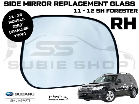 Genuine Side Mirror Replacement Glass Right Driver 08 - 12 Subaru Forester SH RH