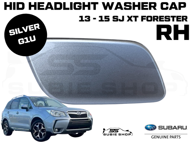 Genuine Subaru Forester SJXT 2013 -2015 Headlight Washer Cap Cover Silver G1U RH