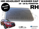 New Genuine Headlight Washer Cap Cover 16-18 Subaru Forester SJ Right Silver G1U