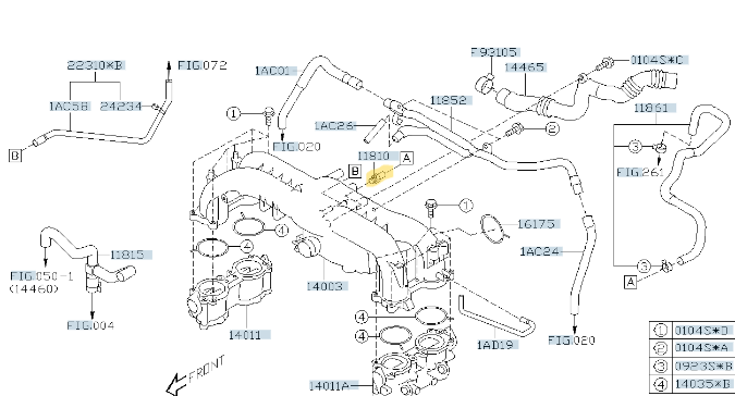 Genuine OEM Subaru Liberty GT Turbo 2006 - 09 EJ255 PCV Valve Solenoid Air Oil