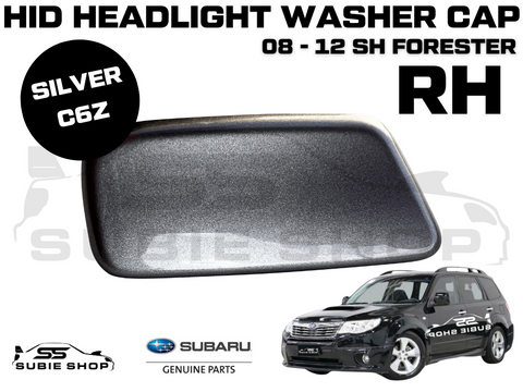 New Genuine Headlight Silver C6Z Washer Cap Cover 2008 - 12 Subaru Forester SH RH