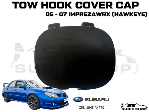 GENUINE Subaru Impreza 05 - 07 WRX Hawkeye Front Bumper Bar Tow Hook Cap Cover