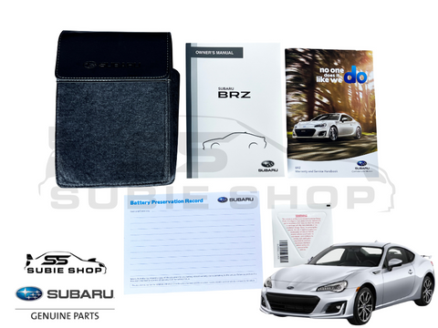 GENUINE Subaru BRZ 2018 - 21 Factory Owners Manual Log Service Book Wallet Pouch