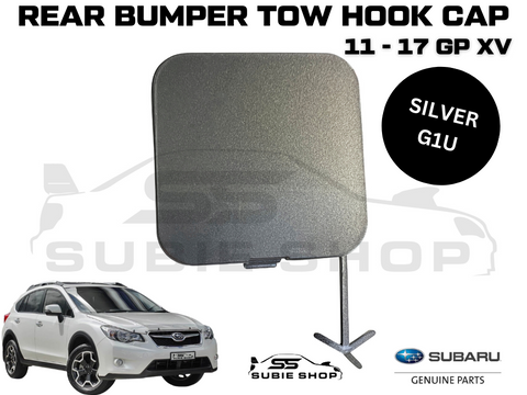 New GENUINE Subaru XV GP 11 - 17 Rear Bumper Bar Tow Hook Cap Cover Silver G1U