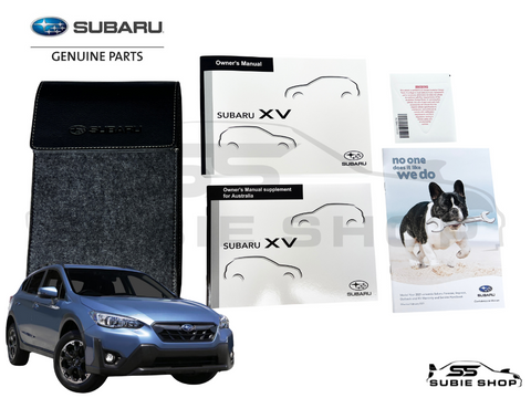 GENUINE Subaru XV GU 20 + Factory Owners Manual Log Service Book Wallet Pouch
