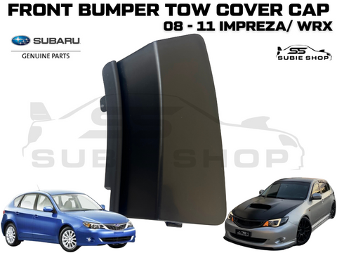 Genuine Front Bumper Bar Tow Hook Cap Cover 08 - 11 Subaru Impreza GH RS G3 WRX