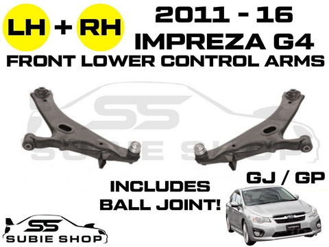 Right Left Front Lower Control Arms Bush for Subaru Impreza G4 GJ GP 2011 - 2016