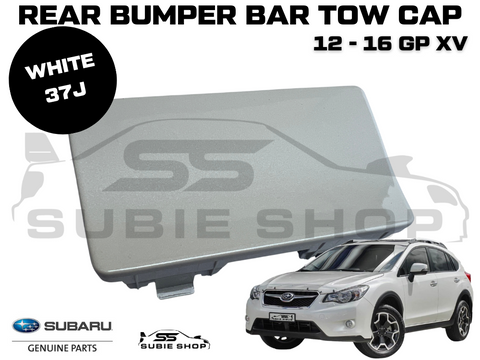 New GENUINE Subaru XV GP 12 - 16 Rear Bumper Bar Tow Mid Cap Cover White 37J