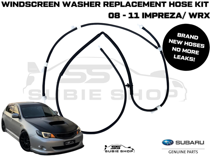 New Genuine Subaru Impreza 08 -11 GH G3 WRX Bonnet Water Jet Windscreen Hose Kit