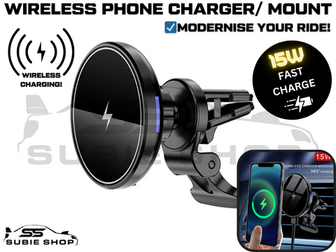 15W Wireless Phone Mobile Car Charger Holder Mount for Subaru Impreza Forester XV Liberty BRZ