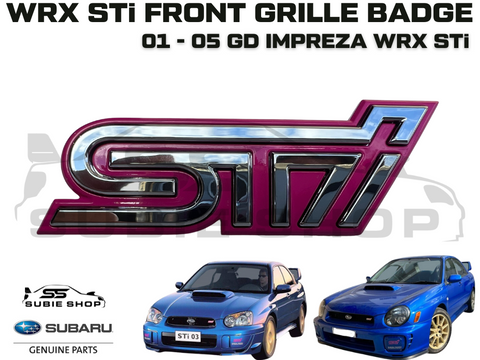 NEW OEM Genuine JDM Subaru Impreza WRX STI 01 -05 Front Grille Badge Logo Emblem